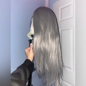 Silver Grey 26'' Lace Front Wig